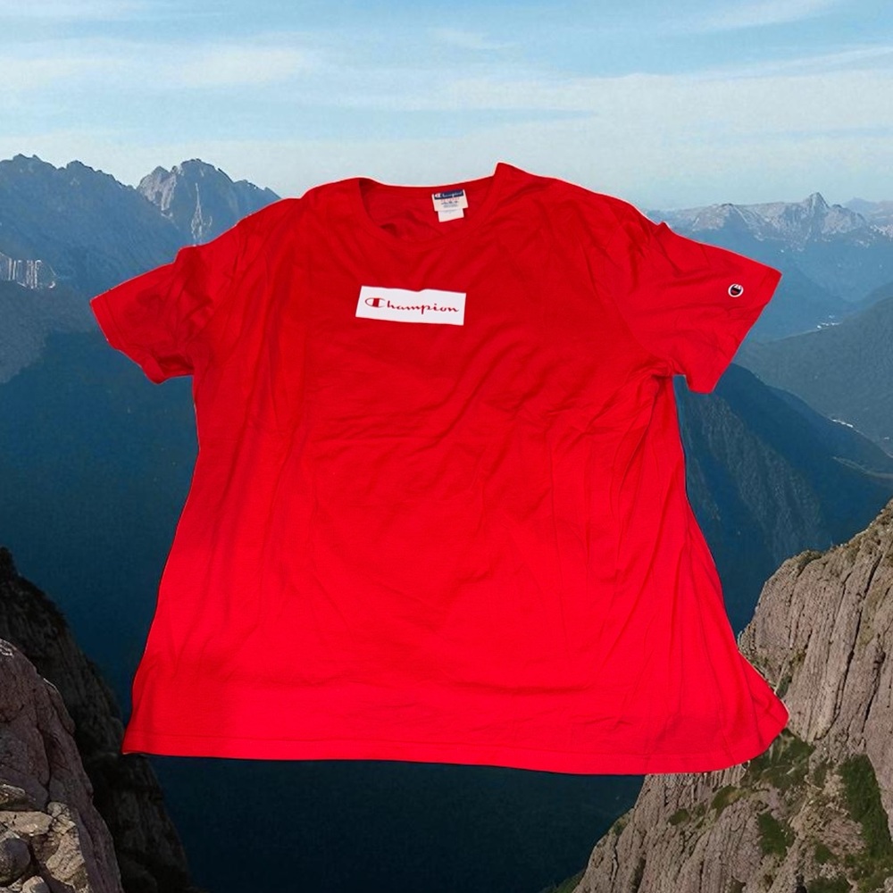 Champion Men's Bright Red Short Sleeve Tee (2XL)